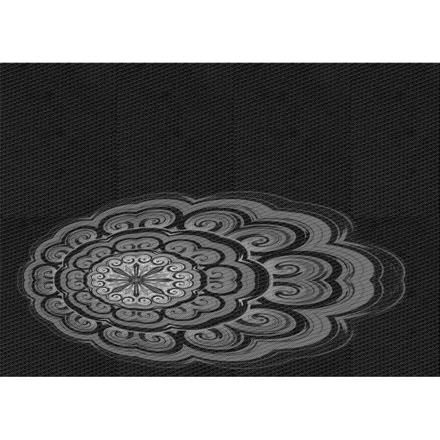 Ahgly Company Machine Washable Indoor Rectangle Transitional Night Black Area Rugs, 7' x 10'