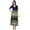 Blue, variant on Bimba Womens Blue Anarkali Kurta Kurti Contemprory Chic Style Long Maxi Blouse