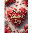 thumbnail image 4 of Valentine's Day Backdrop Romantic Roses Happy Valentine's Party Banner Love Decorations Photography Props Event Background, 4 of 4