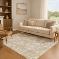 thumbnail image 7 of Addison Rugs Mayfield Premium Machine Washable Transitional Geometric Khaki Rectangle Rug, 8' x 10', 7 of 7