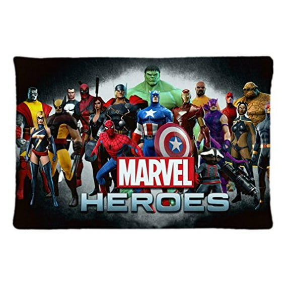 DEYOU Superheroes Pillowcase Pillow Case Cover Two Sides Printing Size 20x30 inch