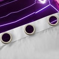 thumbnail image 4 of Castle Fairy Neon Sports Car Curtains Pack of 2 (42x84 Each) for Teens, Purple City Glow Curtains Blackout for Bedroom, Purple Black, 4 of 6