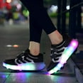 thumbnail image 5 of YAZI Kids Roller Shoes Boy Girl Sneakers with Wheels Become Sport Sneaker with Led for Christmas Birthday Children Show Gift, 5 of 8