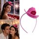 thumbnail image 5 of Mini sombrero de vaquero con labios rojos y diamantes de imitación Diadema de plástico, 5 of 6