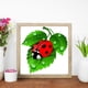 thumbnail image 5 of Cuadros Decorativos 5D DIY diamante pintura Full Square Drill mariquita en hoja pared decoración Rhinestone Ehuebsd Nuevos Originales, 5 of 8