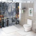 thumbnail image 7 of Awypu Chic Modern Bathroom Decor Paris Street View City Waterproof Shower Curtain Multiple Sizes White, 7 of 7