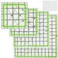 4Pcs Multifunctional Quilting Ruler Templates Clear Acrylic Sewing ...