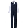 thumbnail image 2 of Visaccy Boys Suits Slim Fit Dress Clothes Ring Bearer Outfit Nnavy, 2 of 5