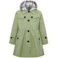 thumbnail image 1 of Chaqueta con capucha Betusline para niña, rompevientos, color verde, 4-5T, 1 of 7