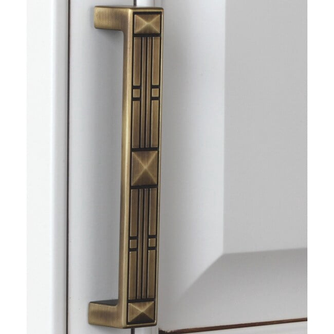 GlideRite  5-inch CC Craftsman Series Antique Brass Cabinet Pulls (Case of 25)