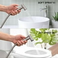 thumbnail image 4 of Multifunctional Hand-held Bidet Spray, Bathroom Diaper Shower, Hose and Accessories - Bidet Hand-held Toilet Sprinkler with Dual Spray Function (Silver), 4 of 7