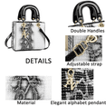 thumbnail image 5 of PORT&LOTUS Small Luxe & Leather Crossbody Bag for Women Chic Satchel Purse for Women with Adjustable Shoulder Strap with Golden Clasp, 5 of 7