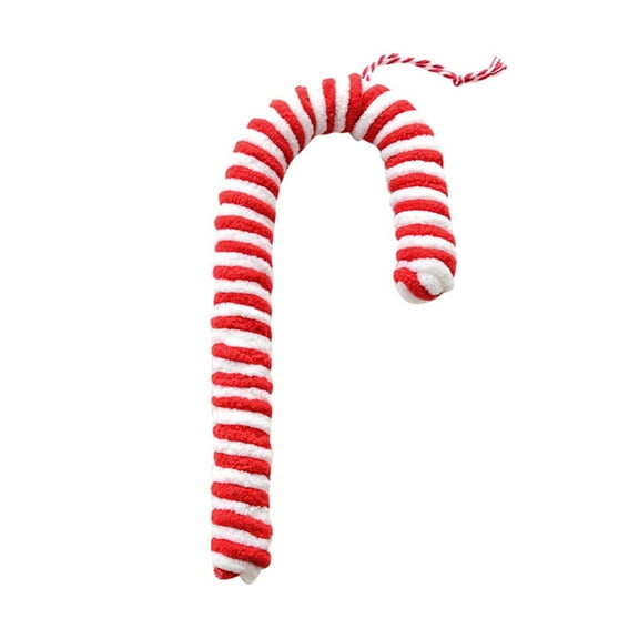 BOPORO Christmas Candy Cane Hanging Ornaments Candy Lollipop Christmas Tree Decorations Plastic Twisted Crutch Ornaments for Xmas Crafts Indoor Outdoor Decor (Red and White)