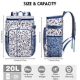 thumbnail image 2 of Garden Floral Aesthetic Design Backpack Cooler - 20L High Capacity, Multiple Pockets for Organization, 2 of 2
