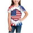 thumbnail image 4 of Odeerbi Chicos Niñas 4 de Julio Camiseta Manga Corta Día de La Independencia Camiseta Gráfica, 4 of 6