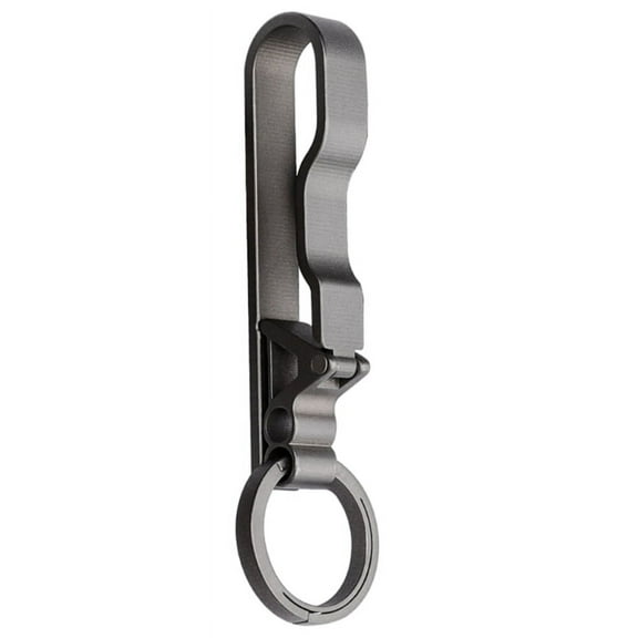 Belt Key Clip,Titanium Carabiner Key chain Ring Holder for Most Belt,Light Weight Quick Release Detachable Keychain Clip