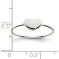 thumbnail image 3 of Sterling Silver Polished Heart Ring (Size 7) Made In China qr6053-7, 3 of 5