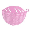 thumbnail image 2 of Oleegame 1PC Shower Soap Dish With Hook 1 Pack Durable Cleaning Half Round Rice Washing Sieve Cleaning Gadgets Kitchen Clip Tool Pink, 2 of 9