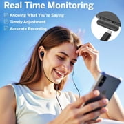 Mini Wireless Lavalier Microphone for iPhone iPad Android PC Tablets, AI Noise Cancelling, Magnetic Mic Podcast Microphone Live Equipment,Mini Lapel Mics for Video Recording, Vlog, TikTok