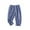 Blue, variant on Zhuashum Boys Pants 18-24 Months Solid Color Wide Leg High Waist Loose Fit Everyday Wear Demin Pants Handsome Boy Clothes Black