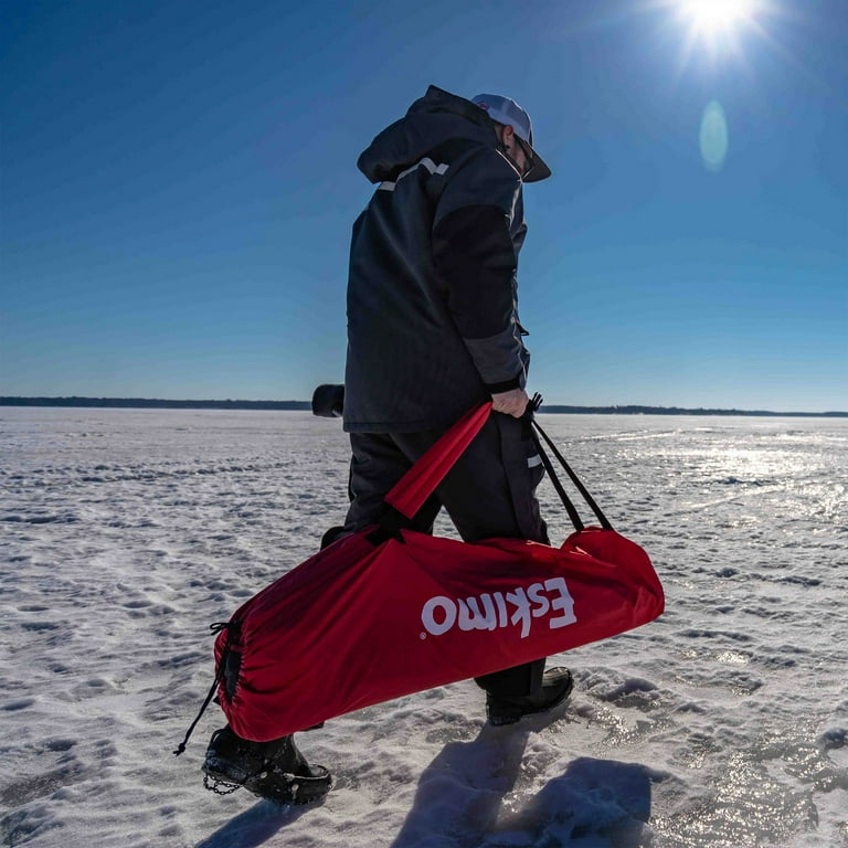 Eskimo QuickFish 3 Portable 3-Person Pop Up Ice Fishing Shack, (2