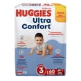 thumbnail image 3 of Pañales Huggies UltraConfort etapa 3 niño 60 piezas, 3 of 6
