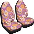 thumbnail image 3 of Binienty Daisy Print Car Seat Covers Front Seats Cushion Auto Seat Cover Protector Automotive Interior Protection Fit Most Vehicle Cars Sedan Truck SUV Van, 2 Pack, 3 of 8