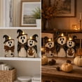 thumbnail image 5 of Halloween Decorations, 3pcs Cute White Ghost Decor, Lighted Vintage Wooden Ghost Decor Set of 3 with Remote Control, 5 of 6