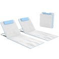 thumbnail image 1 of Outsunny 2 Pcs Folding Beach Lounge Chair w/ Pillow, Beige, 1 of 10