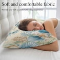 thumbnail image 5 of Beige Beach Coastal Pillow Covers, Linen Long Throw Pillow Case, Summer Nautical Coral Shell Botanical Holiday Pillow Protector Decorative Cushion Cover for Living Room/Bedroom 20" x 26", 5 of 8