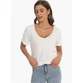 thumbnail image 3 of Women's Oversized T Shirts Tees Half Sleeve V Neck, 3 of 4