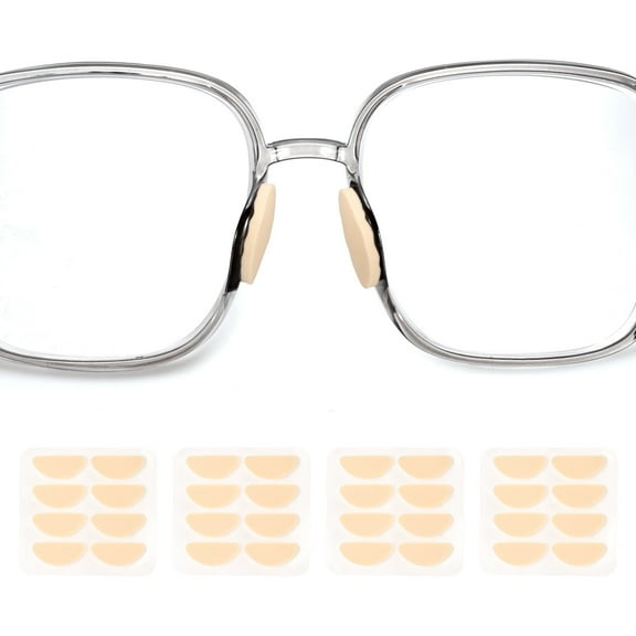 Uxcell 4 Pairs Glasses Nose Pads Foam Eyeglass Nose Pads D-shaped, 1mm, Skin Color