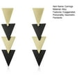 thumbnail image 7 of Hyasfey 1 Pair Dangle Earrings Personality Exaggerated Mix Colors Pendants Geometric Decoration Electroplating Triangle Long Dangle Earrings Jewelry Accessory, 7 of 7