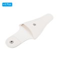 thumbnail image 3 of Unique Bargains 4.5'x2.6' PU Leather Embroidery Scissors Sheath Protective Cover, White 4 Pack, 3 of 7