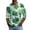 Light Gray, variant on Men's St. Patrick's Day Shamrock Henley Shirt 3/4 Sleeve Casual Clover Print Top