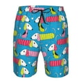 thumbnail image 4 of Naloa Color Dachshund Dog Men's Beach Shorts, Surfing shorts, Swim trunks, Quick Dry Swim Trunks for Surfing Beach Fun - Medium, 4 of 9