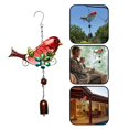 thumbnail image 4 of Chimes Decor Courtyard Indoor 2PCS Decoration Garden Wind Outdoor Glass Bird Decoration & Hangs, 4 of 9
