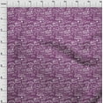 thumbnail image 4 of oneOone Cotton Cambric Purple Fabric Writing Text Craft Projects Decor Fabric Printed By The Yard 42 Inch Wide, 4 of 4