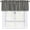 Black and White, variant on Navy Elegant Floral Kitchen Window Curtain 54"x18", Blue White Vintage Chinoiserie Flower Valance Farmhouse Window Treatment Rod Pocket Valances for Bedroom Bathroom Decor