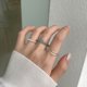 thumbnail image 3 of Juego de anillos acrílicos con cuentas de resina para mujer, sistema de Color claro, anillos elásticos, joyería de dedo de compromiso nupcial, nuevo, 2022, 3 of 4