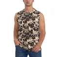 thumbnail image 2 of Lsque Pug Print Men's Cotton Blend Sleeveless Muscle Shirts (S-3XL)- Moisture Wicking, Odor Protection, UPF 30+,Large, 2 of 8