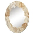 thumbnail image 2 of DESIGN ART Designart "Cream Marbled Melody IV" Abstract Modern Wall Mirror 24in.x36in., 2 of 4