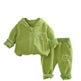 thumbnail image 3 of TAGOLD Kids Toddler Casual 2 Piece Outfits Set,Boys Girls Long Sleeve Winter Sets,Children's Winter Suits Children's Clothing Boys And Girls Kids Winter Velvet And Thickened Two-piece Suits,90, 3 of 5