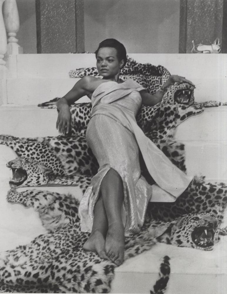 Eartha Kitt lying on an animal fur Photo Print (8 x 10) - Walmart.com ...