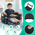thumbnail image 3 of Artmeer Bamboo Bed Tray Table with Folding Legs, Breakfast Serving Tray and Laptop Desk for Bed, Sofa, Eating and Snacks (Black) Large Size, 3 of 7