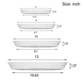 thumbnail image 5 of Joernso 20Pcs Reusable Pot Tray Convenient Plastic Rounded Edge Plant Pot Saucer Patio Decor, 5 of 8