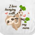 thumbnail image 4 of Inktastic Hanging with My Nana Boys or Girls Baby Bib, 4 of 4