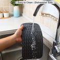 thumbnail image 6 of Drain Mat Silicone Multiple Usage Heat-resistant Anti-skid Easy Cleaning Leakproof Kitchen Counter Sink Bar Bottle Cup Dish Drying Mat, 6 of 10
