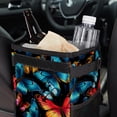 thumbnail image 6 of Butterfly Mini Trash Can for Car: Foldable, with Lid, Leak-Proof, Hanging Storage Bag - Car Garbage Can, 6 of 6