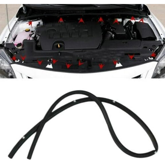 Car Back-Engine Hood Sealing Strip Rubber Weatherstrip for Toyota Corolla 2007 2008 2009 2010 2011 2012 2013